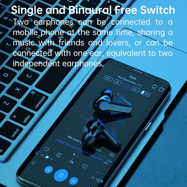 M19 Bluetooth 5.1 TWS Digitalanzeige Kabellose Bluetooth-Kopfhörer mit Ladebox, Unterstützt Touch & Siri & Batteriestatusanzeige