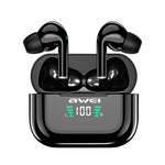 awei T29P Bluetooth V5.0 LED Digitalanzeige True Wireless Sport IPX4 Wasserdichte TWS Kopfhörer mit Ladecase