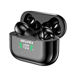 awei T29P Bluetooth V5.0 LED Digitalanzeige True Wireless Sport IPX4 Wasserdichte TWS Kopfhörer mit Ladecase