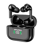 awei T29P Bluetooth V5.0 LED Digitalanzeige True Wireless Sport IPX4 Wasserdichte TWS Kopfhörer mit Ladecase
