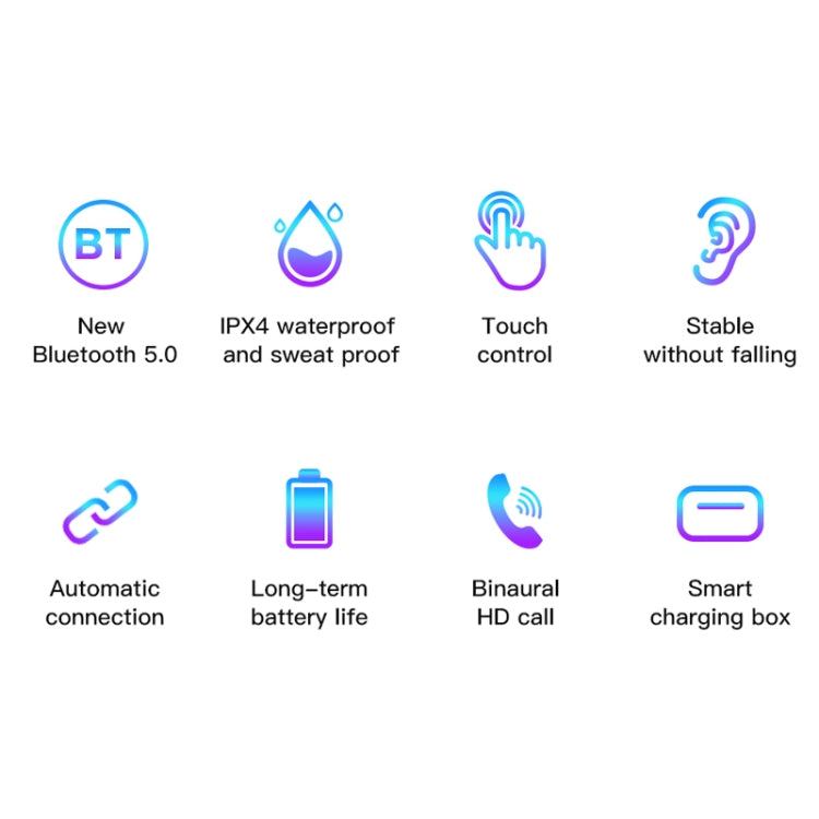 awei T29P Bluetooth V5.0 LED Digitalanzeige True Wireless Sport IPX4 Wasserdichte TWS Kopfhörer mit Ladecase
