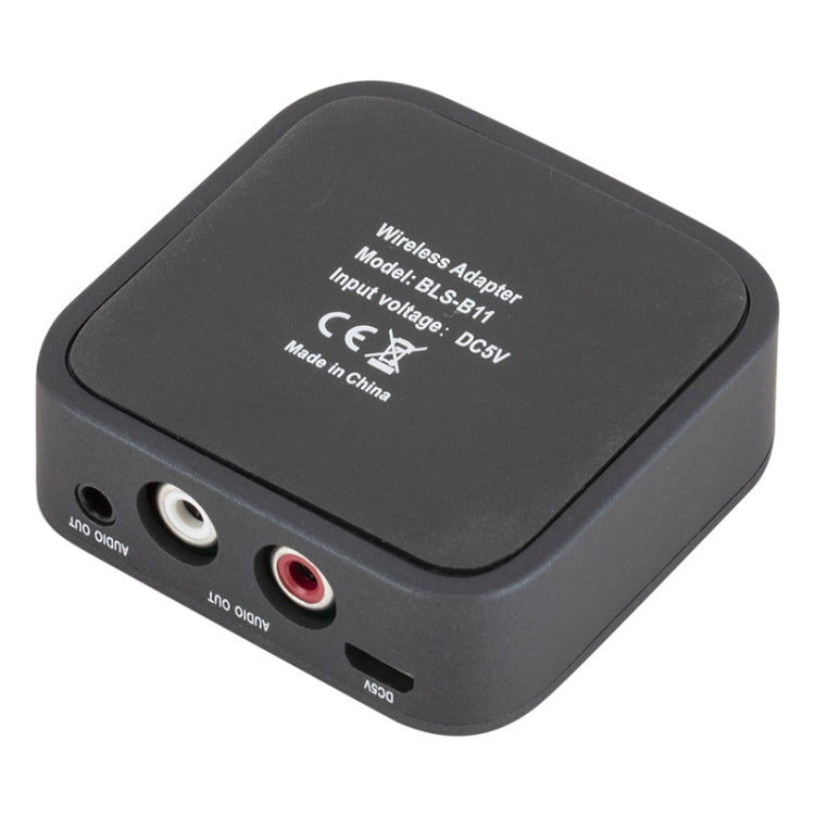 B11 Bluetooth 5.0 Empfänger AUX NFC zu 2 x RCA Audio-Adapter, B11