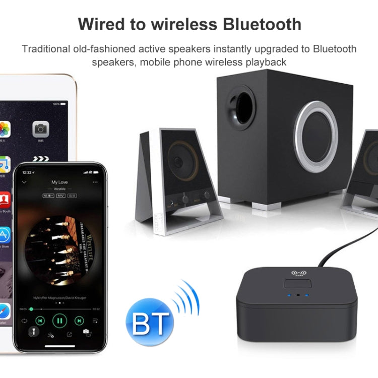 B11 Bluetooth 5.0 Empfänger AUX NFC zu 2 x RCA Audio-Adapter, B11