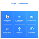 NFC BT19 Bluetooth 5.0 Empfänger Sender Headset Auto-Audio-Player