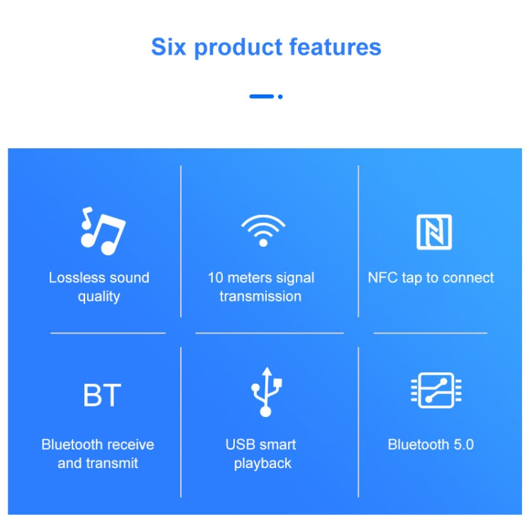 NFC BT19 Bluetooth 5.0 Empfänger Sender Headset Auto-Audio-Player