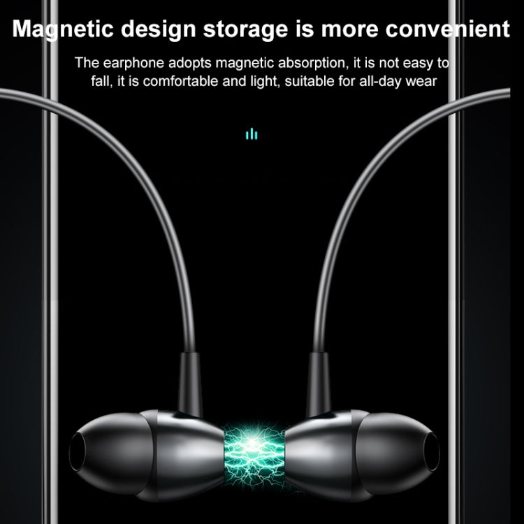 M61 Bluetooth 5.1 Business Sport Magnetischer Metall Stereo Nackenbügel Bluetooth-Kopfhörer