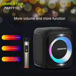 HOPESTAR Party100 Bluetooth 5.0 Tragbarer wasserdichter kabelloser Bluetooth-Lautsprecher mit mobiler Ladefunktion, Party100 (Grün)