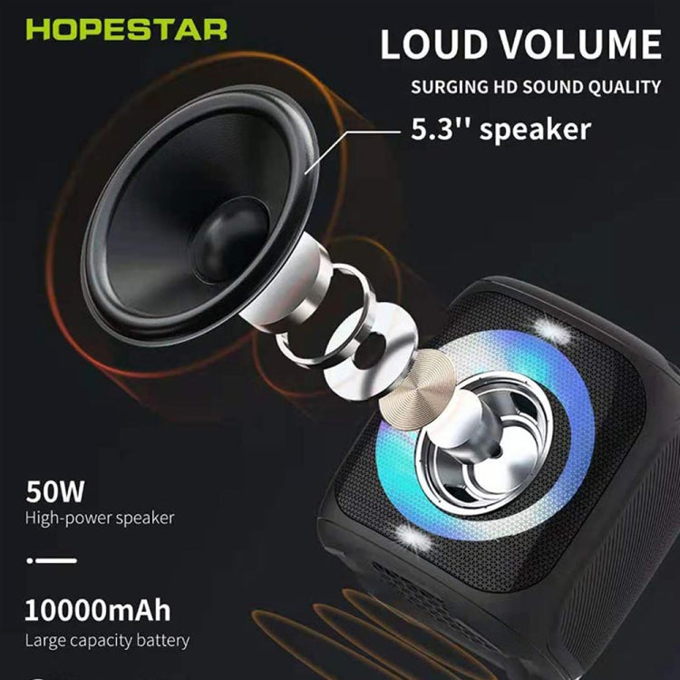 HOPESTAR Party100 Bluetooth 5.0 Tragbarer wasserdichter kabelloser Bluetooth-Lautsprecher mit mobiler Ladefunktion, Party100 (Grün)