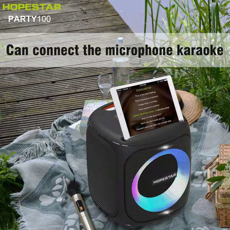 HOPESTAR Party100 Bluetooth 5.0 Tragbarer wasserdichter kabelloser Bluetooth-Lautsprecher mit mobiler Ladefunktion, Party100 (Grün)