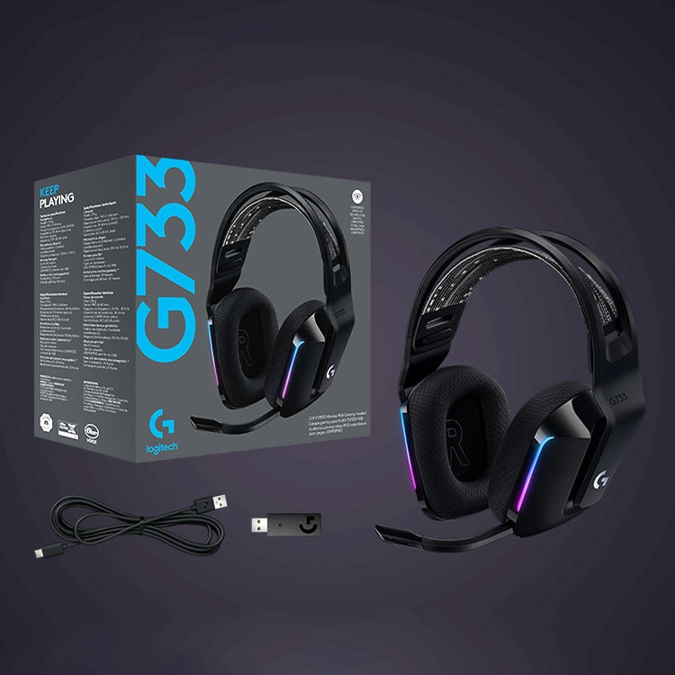 Logitech G733 LIGHTSPEED Kabelloses RGB-Gaming-Headset