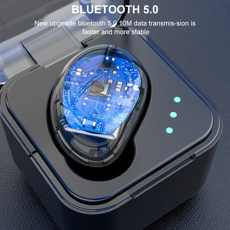 M-B8 Bluetooth 5.0 Mini Unsichtbarer In-Ear Stereo Wireless Bluetooth Ohrhörer mit Ladebox