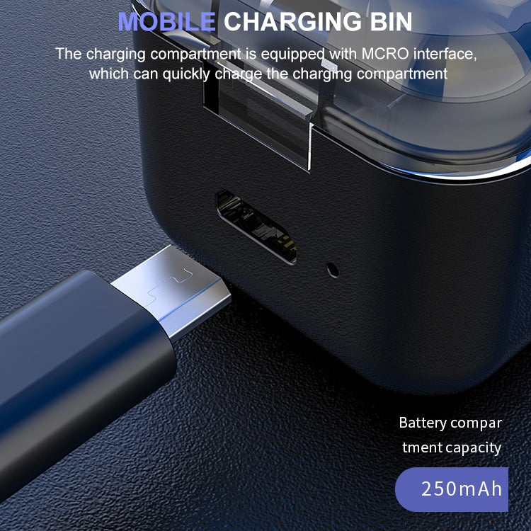 M-B8 Bluetooth 5.0 Mini Unsichtbarer In-Ear Stereo Wireless Bluetooth Ohrhörer mit Ladebox