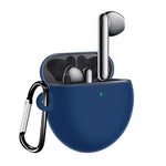 Für Huawei Freebuds 4 Vollschutz Wasserdichtes Silikon-Schutzhülle für kabellose Kopfhörer mit Haken