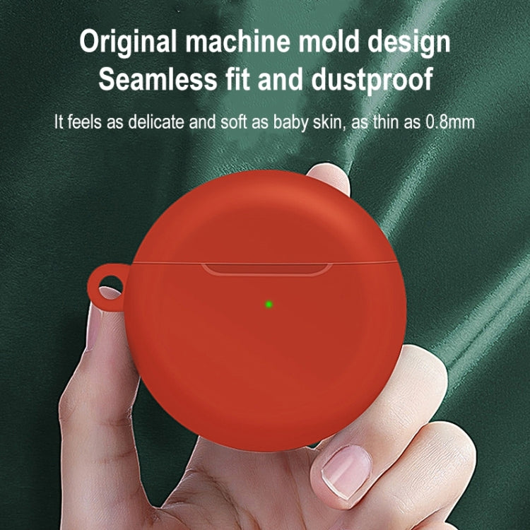Für Huawei Freebuds 4 Vollschutz Wasserdichtes Silikon-Schutzhülle für kabellose Kopfhörer mit Haken
