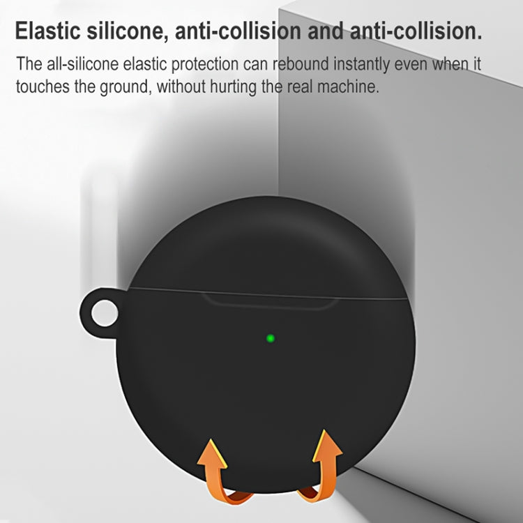 Für Huawei Freebuds 4 Vollschutz Wasserdichtes Silikon-Schutzhülle für kabellose Kopfhörer mit Haken