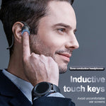 M-1 Rückseitig montierter Touch-Geräuschreduktions-Knochenleitung-Bluetooth-Kopfhörer mit abnehmbarem Mikrofon