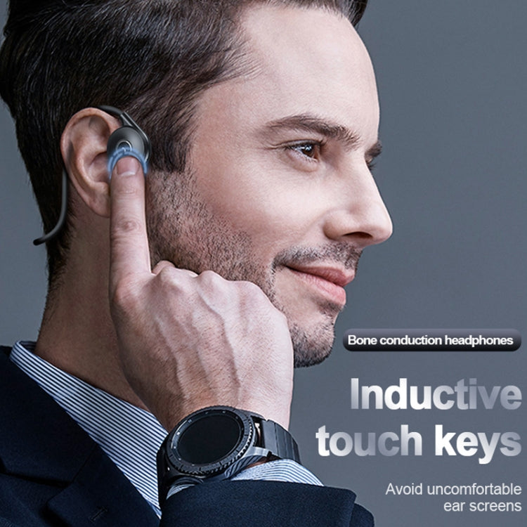 M-1 Rückseitig montierter Touch-Geräuschreduktions-Knochenleitung-Bluetooth-Kopfhörer mit abnehmbarem Mikrofon