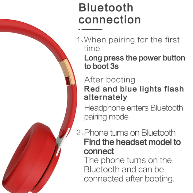 07S Faltbarer Sport-Computer-Gaming-Drahtloses Bluetooth V5.0 Headset mit Mikrofon