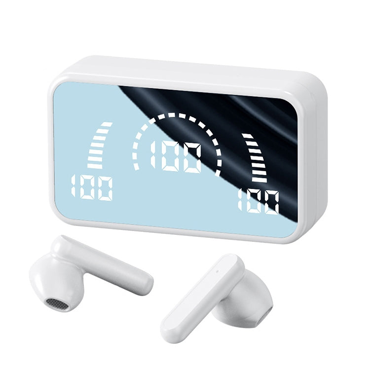 V9 Spiegel-Nudelkopfhörer mit kabellosem Bluetooth und Ladefach