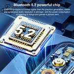 V9 Spiegel-Nudelkopfhörer mit kabellosem Bluetooth und Ladefach