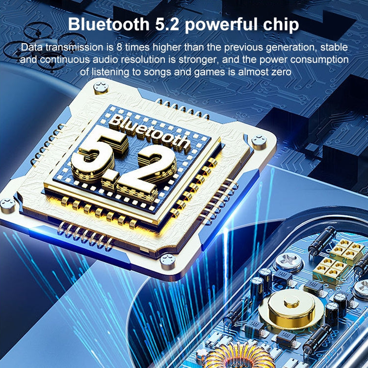 V9 Spiegel-Nudelkopfhörer mit kabellosem Bluetooth und Ladefach