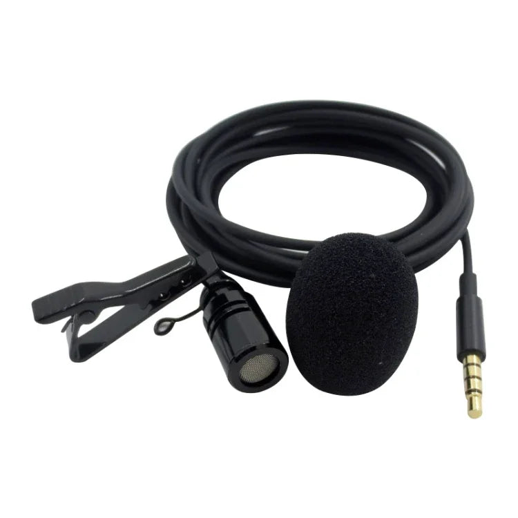 ZS0154 Aufnahmeklemme Ansteckmikrofon Ansteckmikrofon für Mobiltelefone, Kabellänge: 2,5 m, 2,5 m