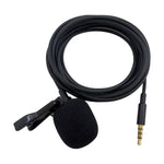 ZS0154 Aufnahmeklemme Ansteckmikrofon Ansteckmikrofon für Mobiltelefone, Kabellänge: 2,5 m, 2,5 m