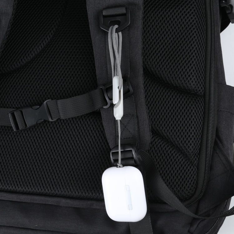 For Apple AirPods Pro 2 Wireless Bluetooth Earphone Anti-Lost Rope Phone Case Lanyard, High Imitation Grey