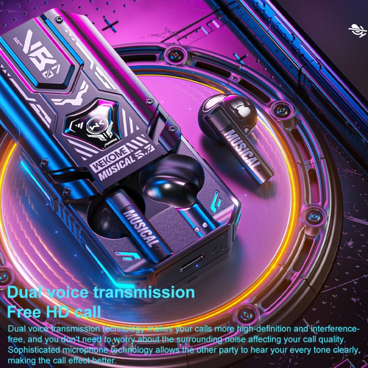 WEKOME VB07 Mecha Serie Blade Kabelloser Bluetooth Ohrhörer, VB07 (Schwarz), VB07 (Weiß)
