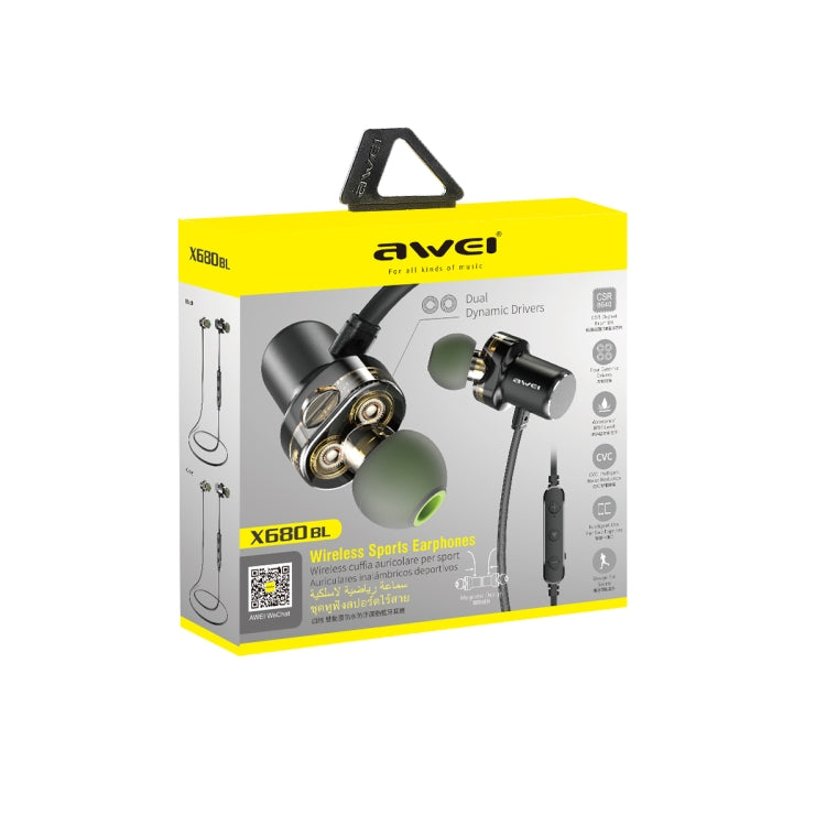 awei X680BL Kabelloses Sport-Bluetooth-Headset