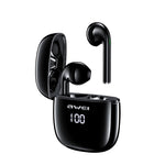 awei T28P Bluetooth V5.0 TWS True Wireless Sport LED-Display Headset mit Ladeetui