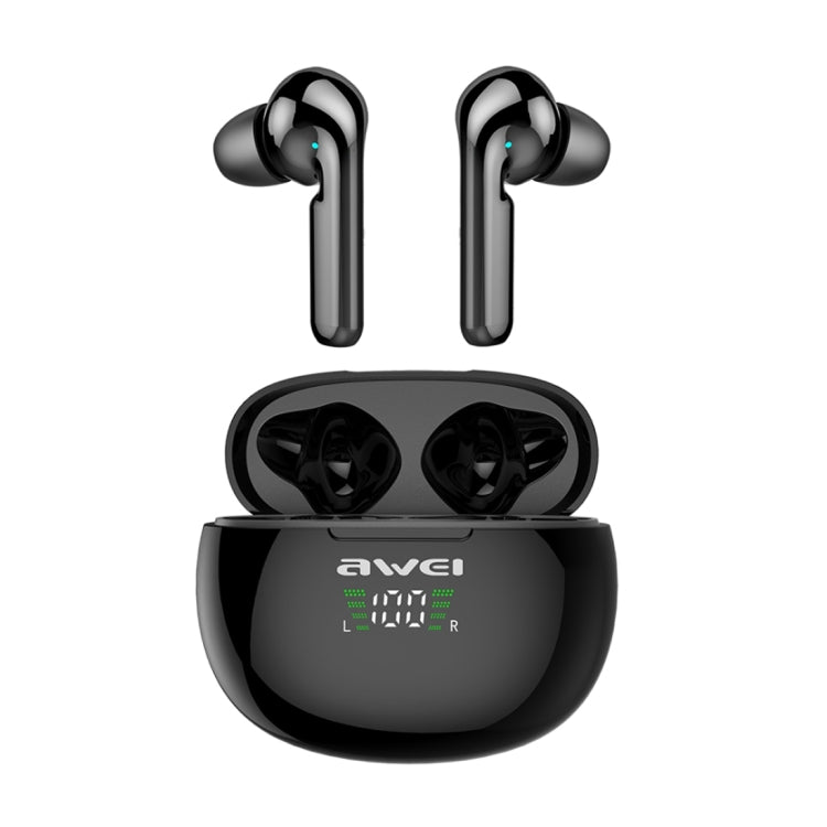 awei T15P Bluetooth V5.0 TWS True Wireless Sport LED-Display Headset mit Ladeetui, T15P