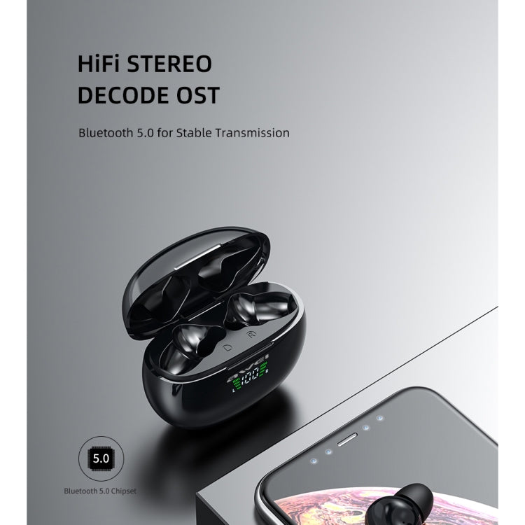 awei T15P Bluetooth V5.0 TWS True Wireless Sport LED-Display Headset mit Ladeetui, T15P