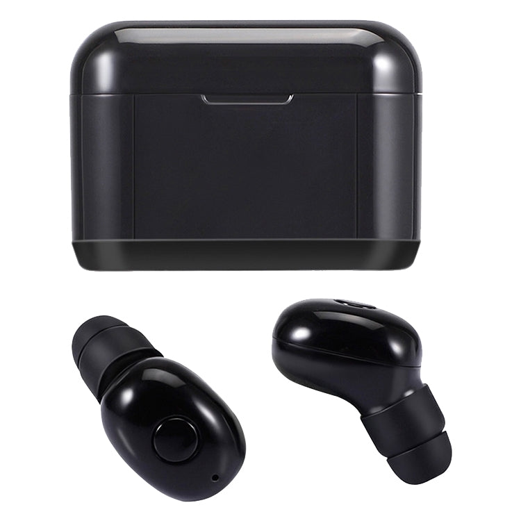 DT-4 IPX Wasserdichte Bluetooth 5.0 Kabellose Bluetooth-Ohrhörer mit 350mAh Magnetischer Ladestation, Unterstützt Anrufe, DT-4