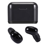 DT-4 IPX Wasserdichte Bluetooth 5.0 Kabellose Bluetooth-Ohrhörer mit 350mAh Magnetischer Ladestation, Unterstützt Anrufe, DT-4