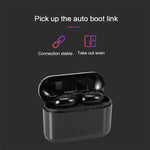 DT-4 IPX Wasserdichte Bluetooth 5.0 Kabellose Bluetooth-Ohrhörer mit 350mAh Magnetischer Ladestation, Unterstützt Anrufe, DT-4