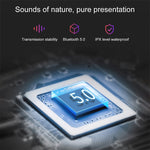 DT-4 IPX Wasserdichte Bluetooth 5.0 Kabellose Bluetooth-Ohrhörer mit 350mAh Magnetischer Ladestation, Unterstützt Anrufe, DT-4