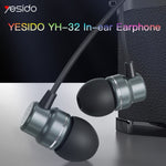 Yesido YH32 3,5mm In-Ear Kabelgebundene Ohrhörer, Länge: 1,2m, YH32