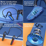 M-D8 IPX5 Wasserdichter Knochenleitung Bluetooth Hänge-Ohr Kabelloser Ohrhörer