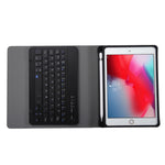 A05B Bluetooth 3.0 Ultraleichtes ABS Abnehmbares Bluetooth Keyboard Leder-Tablet-Hülle für iPad mini 5 / 4 / 3 / 2, mit Halter, Für mini 5 / 4 / 3 / 2