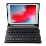 A05B Bluetooth 3.0 Ultraleichtes ABS Abnehmbares Bluetooth Keyboard Leder-Tablet-Hülle für iPad mini 5 / 4 / 3 / 2, mit Halter, Für mini 5 / 4 / 3 / 2