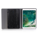 A09 Bluetooth 3.0 Ultraleichtes ABS Abnehmbares Bluetooth Keyboard Leder-Tablet-Hülle für iPad Air / Pro 10,5 Zoll (2019), mit Halter