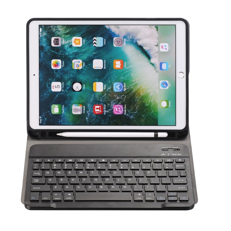 A09B Bluetooth 3.0 Ultraleichtes ABS Abnehmbares Bluetooth Keyboard Leder-Tablet-Hülle für iPad Air / Pro 10,5 Zoll (2019), mit Stiftschacht & Halter