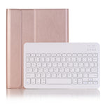 A09B Bluetooth 3.0 Ultraleichtes ABS Abnehmbares Bluetooth Keyboard Leder-Tablet-Hülle für iPad Air / Pro 10,5 Zoll (2019), mit Stiftschacht & Halter