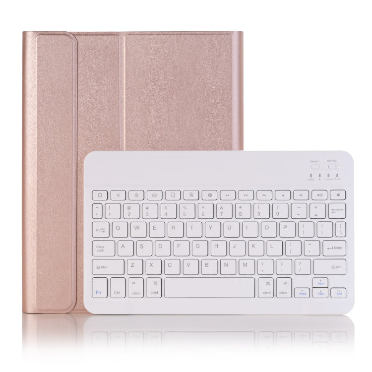 A09B Bluetooth 3.0 Ultraleichtes ABS Abnehmbares Bluetooth Keyboard Leder-Tablet-Hülle für iPad Air / Pro 10,5 Zoll (2019), mit Stiftschacht & Halter