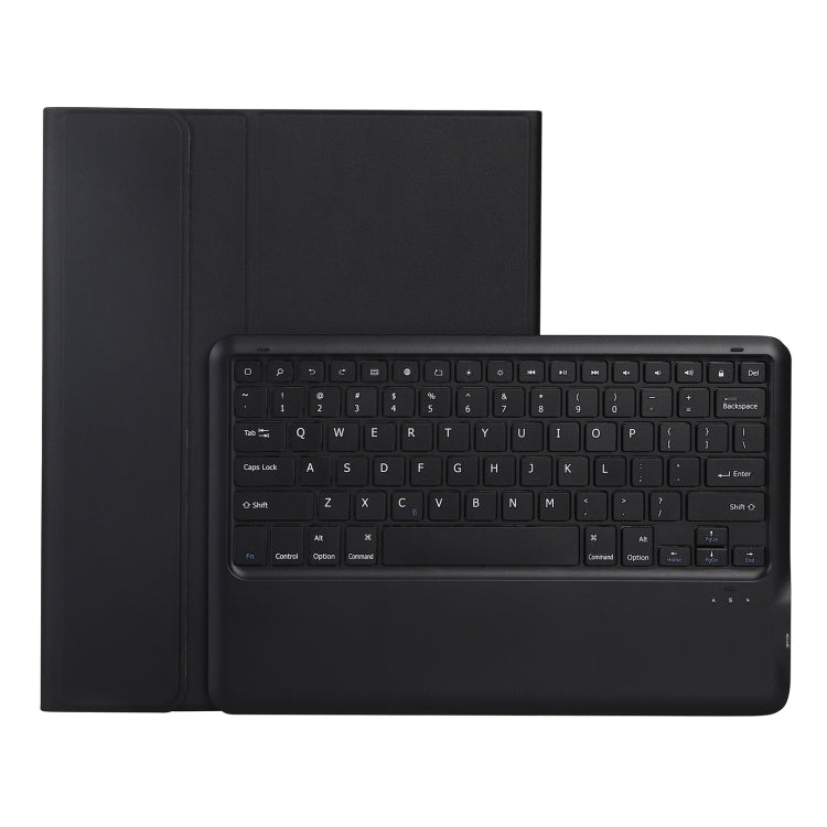 A12B Bluetooth 3.0 Ultra-dünne abnehmbare Bluetooth-Tastatur Leder-Tablet-Hülle für iPad Air 13 2024 / 2025 / Pro 12,9 Zoll 2022 / 2021 / 2020 / 2018, mit Stiftschacht & Halter