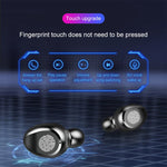F9 TWS V5.0 Touch-Steuerung Binaurales Kabelloses Bluetooth-Headset mit Ladecase und Digitalanzeige, F9