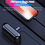 F9 TWS V5.0 Touch-Steuerung Binaurales Kabelloses Bluetooth-Headset mit Ladecase und Digitalanzeige, F9