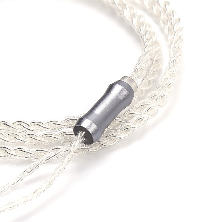 TRN Silberbeschichtetes Upgrade-Kabel Kopfhörerkabel mit A2DC Anschluss für TRN V10 V20 Ohrhörer, A2DC