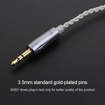 TRN Silberbeschichtetes Upgrade-Kabel Kopfhörerkabel mit A2DC Anschluss für TRN V10 V20 Ohrhörer, A2DC